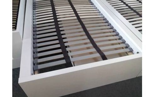 LIT BLANC IKEA 90X200 AVEC 2 TIROIRS
