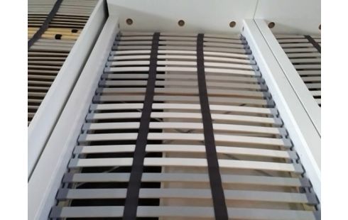 LIT BLANC IKEA 90X200 AVEC 2 TIROIRS