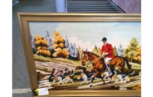 CADRE TAPISSERIE CAVALIER