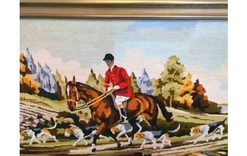CADRE TAPISSERIE CAVALIER