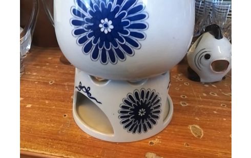 APPAREIL A FONDUE PORCELAINE PARIS MING BLUE
