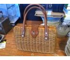 SAC A MAIN PLASTIQUE EFFET OSIER