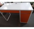 BUREAU ENFANT Ikea blanc orange qq rayures