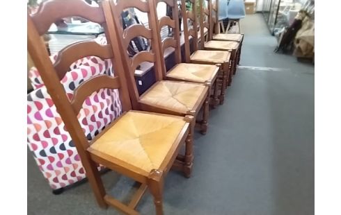 LOT DE 6 Rustiques paillees